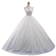 Glitter Wedding Ballgown Affordable Cheap Wedding Dress