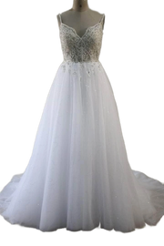 Affordable Tulle Ball Gown Wedding Dress