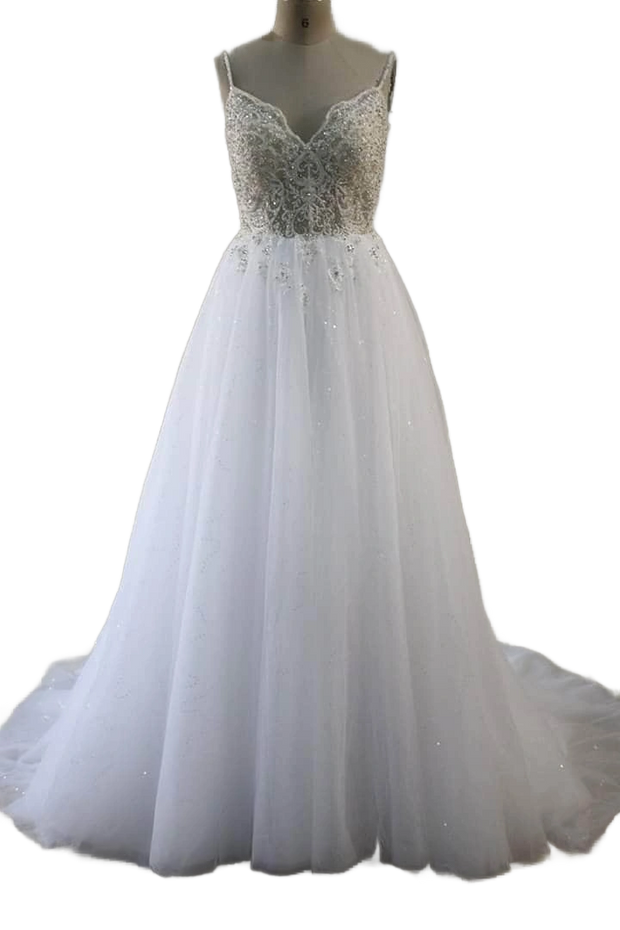 Affordable Tulle Ball Gown Wedding Dress