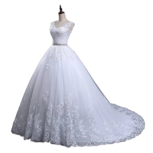 Affordable Lace Ballgown Simple and affordable Wedding Dresses