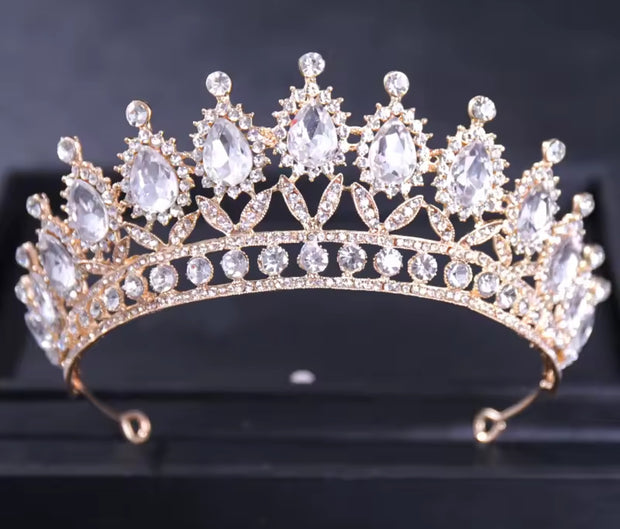 Beautiful Wedding Tiara in gold and silver Wedding Tiara