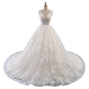 Princess Ball Gown Wedding Dress -Full lace Tulle Skirt