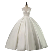 Satin Ballgown Wedding Dress