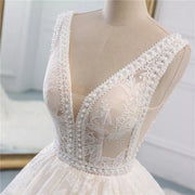 Princess Ball Gown Wedding Dress -Full lace Tulle Skirt