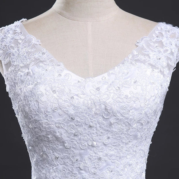 Affordable Lace Ballgown Simple and affordable Wedding Dresses