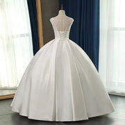 Satin Ballgown Wedding Dress