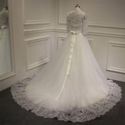 Aline wedding gown tulle and lace