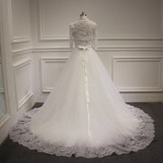 Aline wedding gown tulle and lace