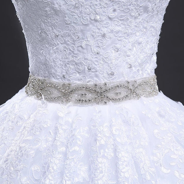 Affordable Lace Ballgown Simple and affordable Wedding Dresses