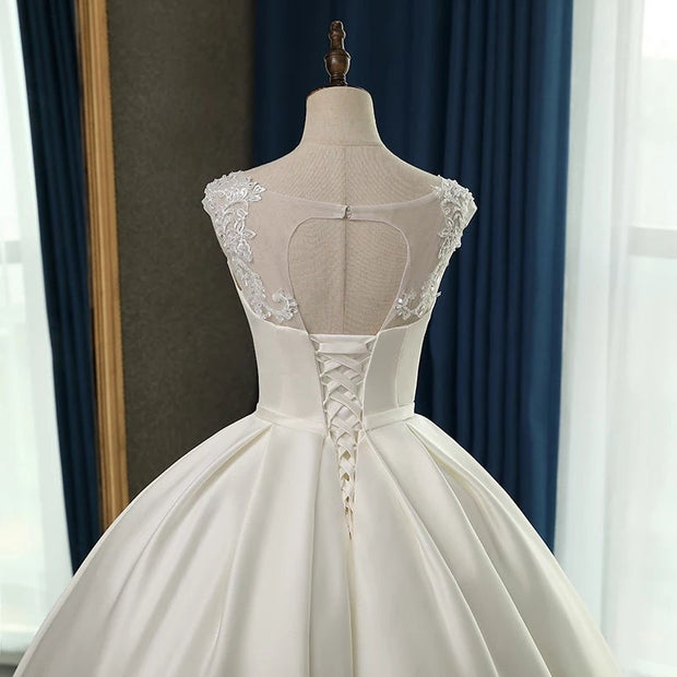 Satin Ballgown Wedding Dress