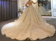 Exclusive Ballgown Wedding Dress Lace and Beadwork