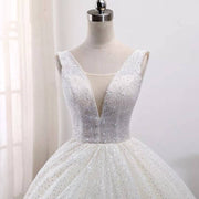 Glitter Wedding Ballgown Affordable Cheap Wedding Dress