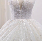 Glitter Wedding Ballgown Affordable Cheap Wedding Dress